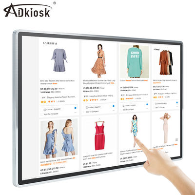 Android FHD die Digitale Signage adverteren 55 Duim 65 Duim die LCD Vertoning adverteren