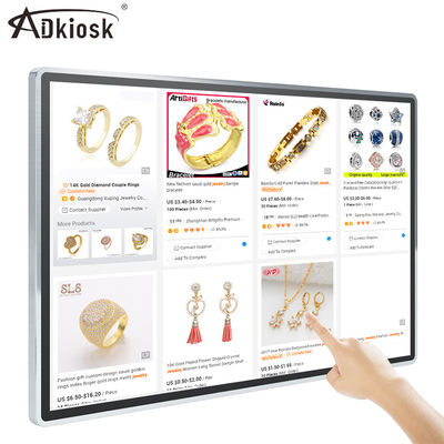 Android FHD die Digitale Signage adverteren 55 Duim 65 Duim die LCD Vertoning adverteren