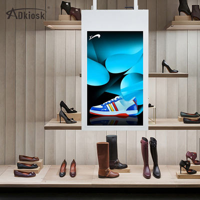 Tweezijdige Reclame Digitale Signage 43Inch 350cd/m2 110V zet het Hangen op