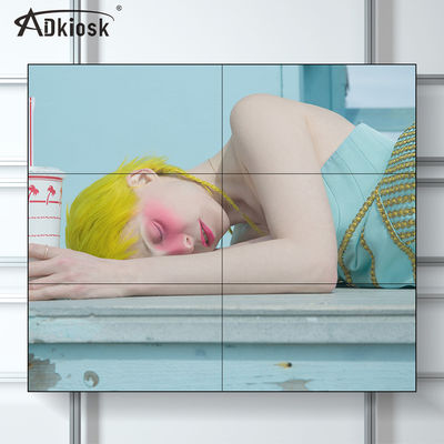 55Inch binnenlcd Videomuurvertoning 3.5mm Vattings3x3 FHD Resolutie