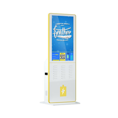 24 groeven die Telefoon het Laden Kiosk 5000mah met het 1200:1scherm adverteren