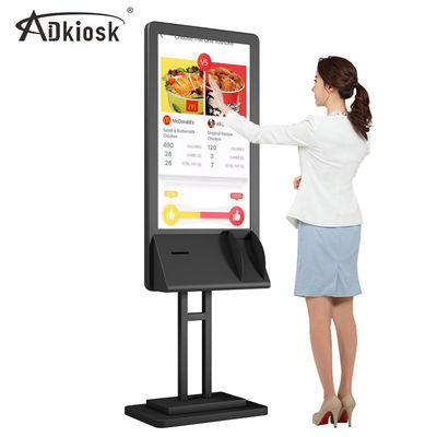 Restaurant die Self - service tot Kiosk 240V LCD 4G 5G Ethernet opdracht geven
