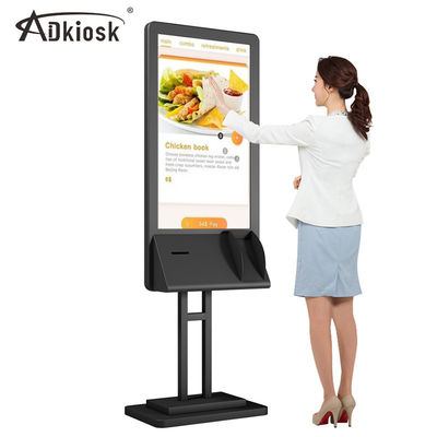 Het aangepaste Koudgewalste staal van Logo Self Service Kiosk 43inch voor Loon