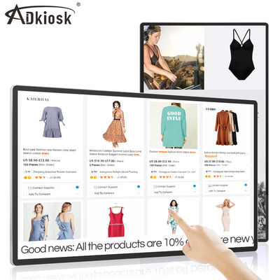 De muur zette het Interactieve Type van Touch screenkiosk 32Inch 15kg Android TFT op