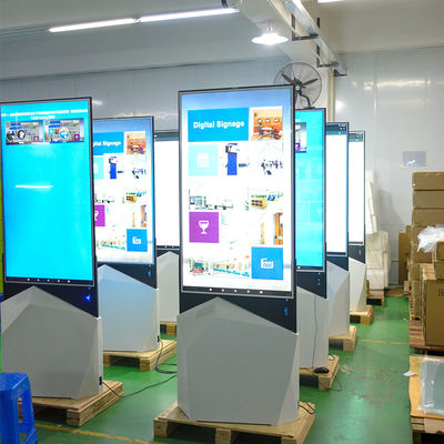 49inch de tweezijdige vertoning Uiterst dunne vloer die van de reclamespeler digitale signage bevinden zich