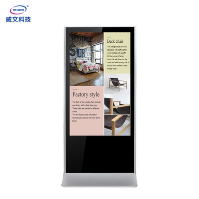 43 49 55 het Touche screen Digitale Signage van de 65 Duimtotem Lcd het Spelen Kiosk