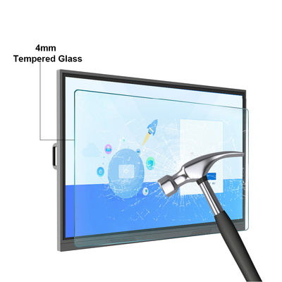 LCD Aluminium Fram 4k van Touch screen het Interactieve Whiteboard 75inch voor het Onderwijs