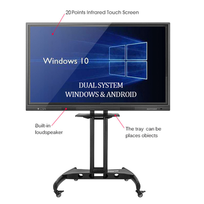 400cd/m2 Geen CCC van touch screen Interactieve Whiteboard Gevouwen voor Klaslokaal