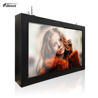 Ip65 maak Openlucht Digitale Signage CMS WIFI 2000cd/m2 Reclame waterdicht