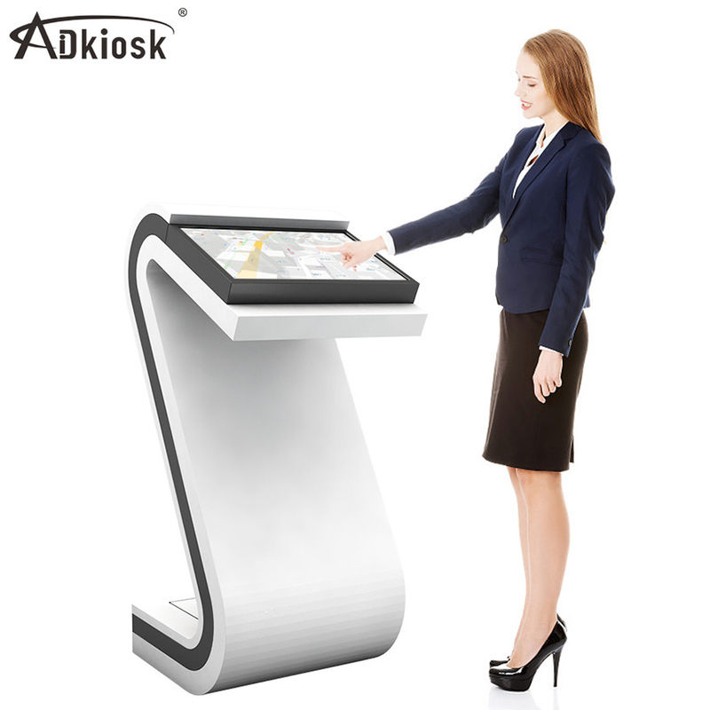interactieve direct typt de het z-Type van touch screenkiosk high-definition horizontale vloer alle-in-één vertoningsfabriek
