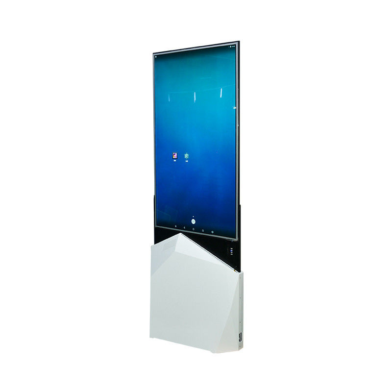 43-duim 55 duim high-definition LCD transparante dunne tweezijdige vloer die digitale signage bevinden zich